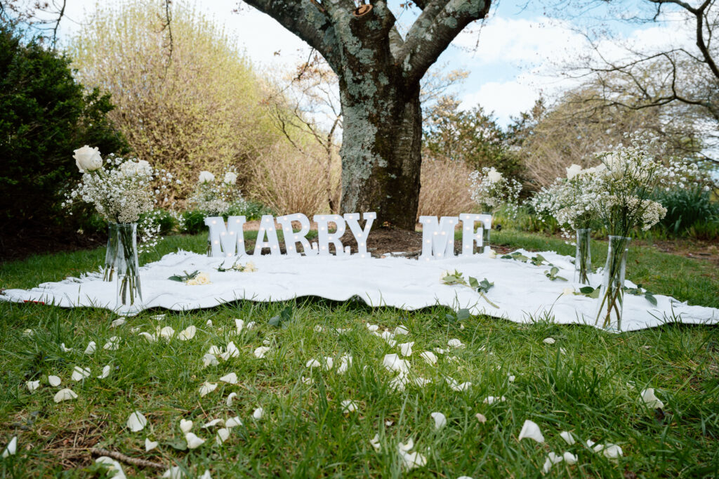 Surprise proposal at The Arboretum in Lexington, Ky