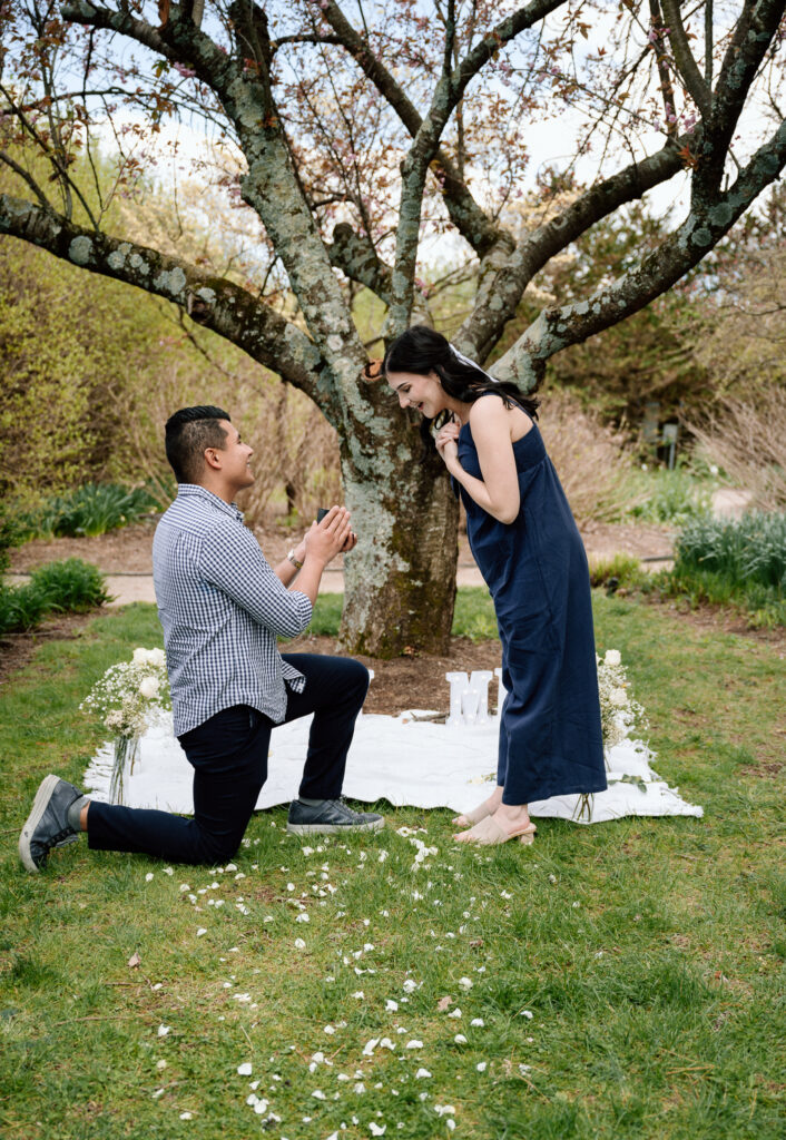 Surprise proposal at The Arboretum in Lexington, Ky