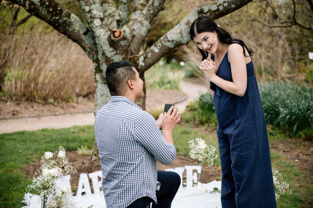 Surprise proposal at The Arboretum in Lexington, Ky