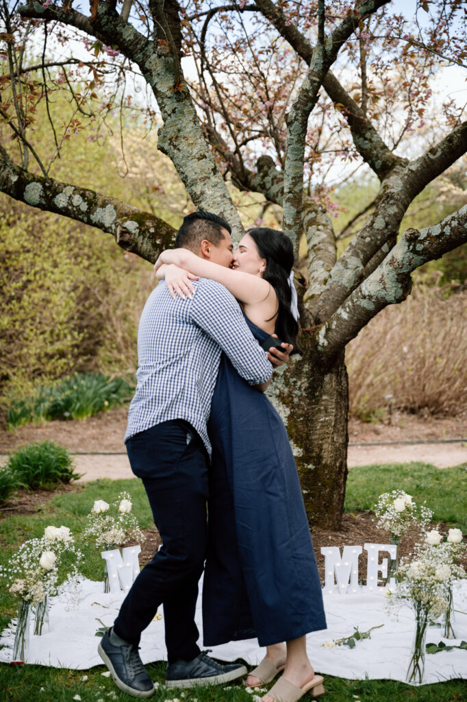 Surprise proposal at The Arboretum in Lexington, Ky