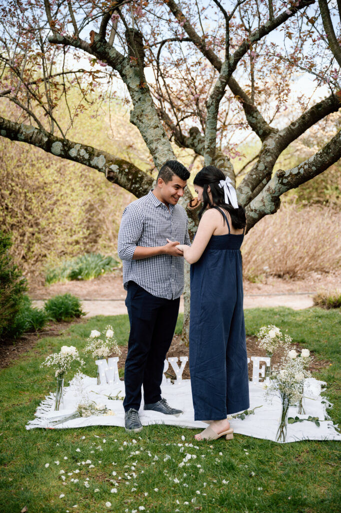 Surprise proposal at The Arboretum in Lexington, Ky