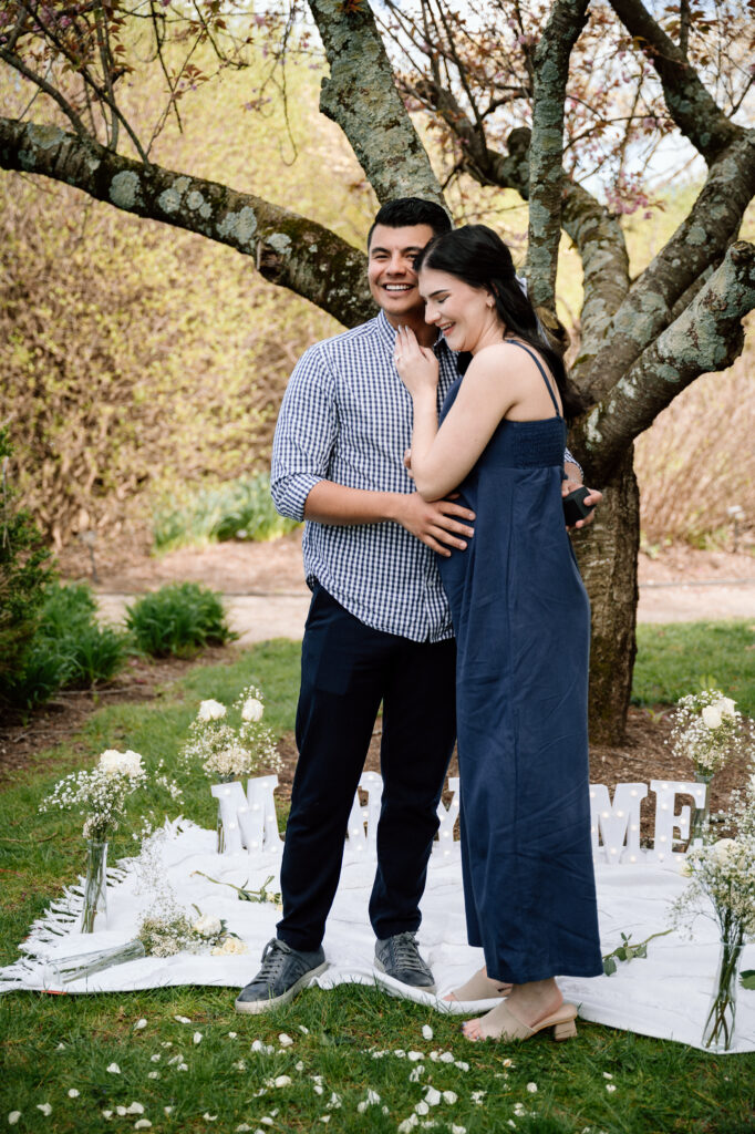 Surprise proposal at The Arboretum in Lexington, Ky