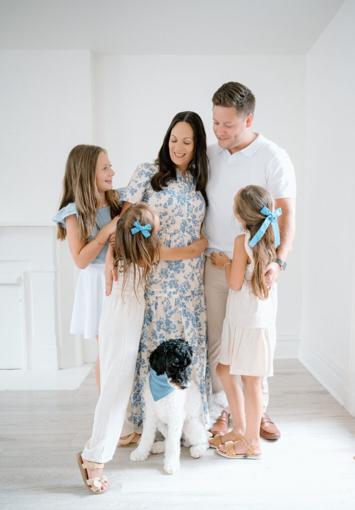 Lexington KY family photographer captures cozy lifestyle-inspired studio portraits