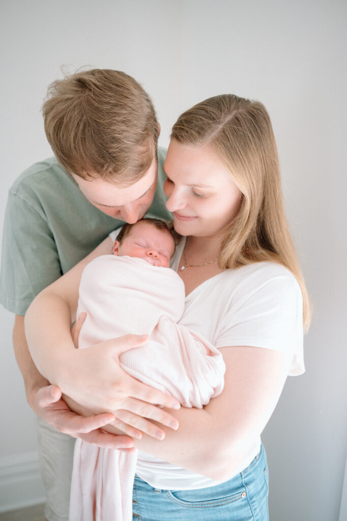 Newborn photography session in a Lexington, KY studio.
